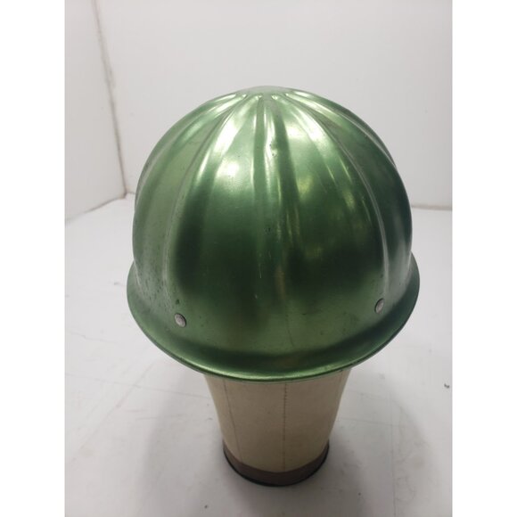 Vintage SuperLite By Fibre Metal Aluminum Green Full Brim Hard Hat W/ Liner - Picture 3 of 8